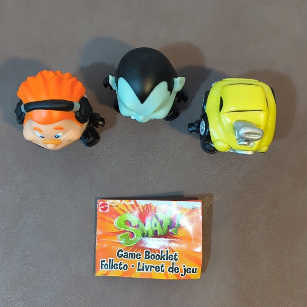 2004 Mattel Smax Game Characters Hott Rodd Fangster Shredhead Dracula Muscle Car